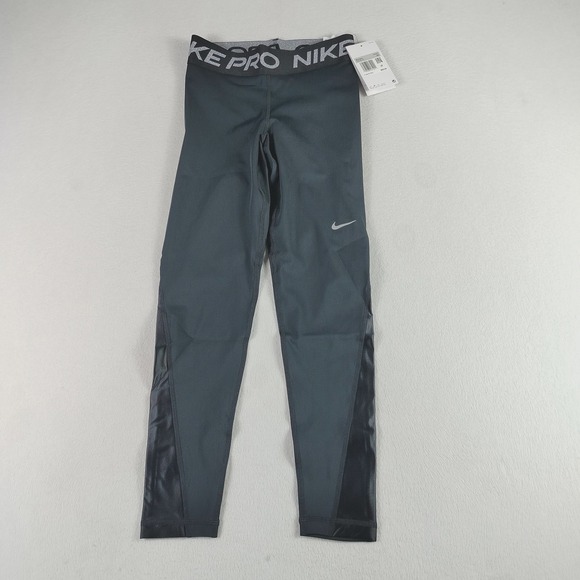 Nike Pro Leggings Womens XS Mid Rise 7/8 Length Dri-FIT‎ FB5700-010 - Picture 1 of 13